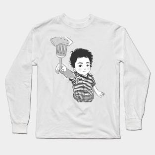 Manga baby sharing food Long Sleeve T-Shirt